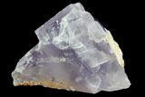 Lustrous Purple Cubic Fluorite Crystal - Morocco #80305-1